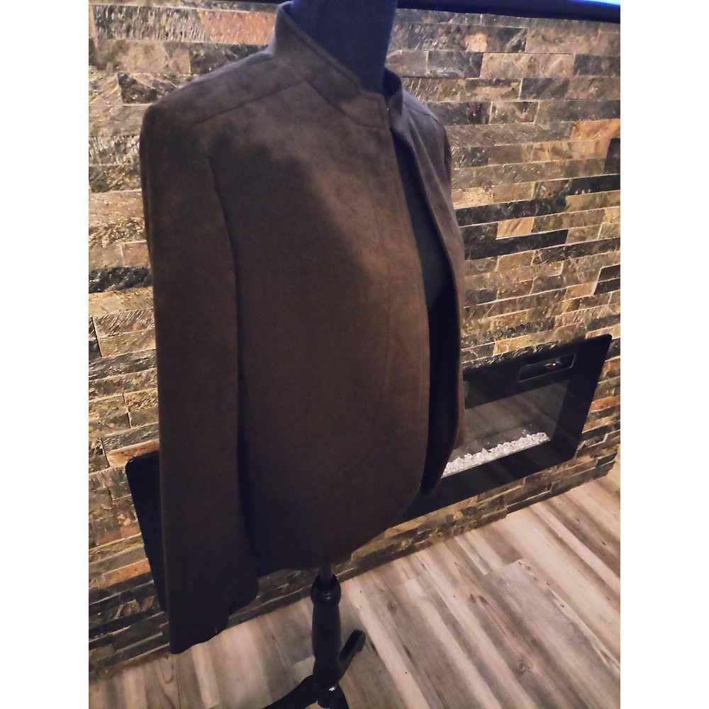 Woman's Ultra Suede Chocolate Brown Suit Size 12